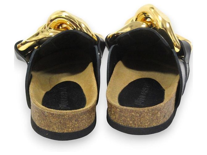 Autre Marque Sandali LOFFY con catena maxi JW Anderson Nero D'oro - vista 5
