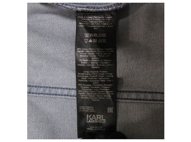 Autre Marque Chaqueta vaquera con estampado floral Karl Lagerfeld Azul - vista 10