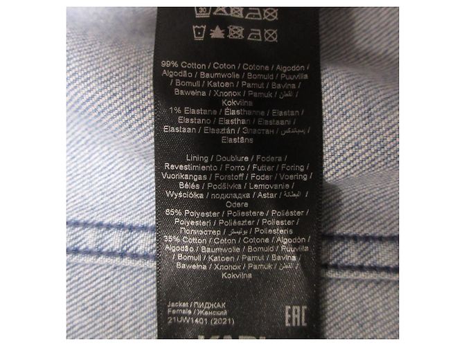 Autre Marque Chaqueta vaquera con estampado floral Karl Lagerfeld Azul - vista 11