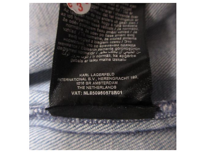 Autre Marque Chaqueta vaquera con estampado floral Karl Lagerfeld Azul - vista 14