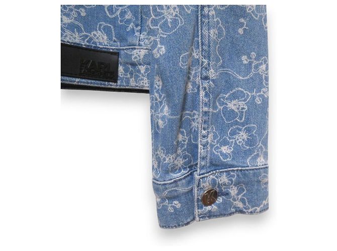 Autre Marque Chaqueta vaquera con estampado floral Karl Lagerfeld Azul - vista 8