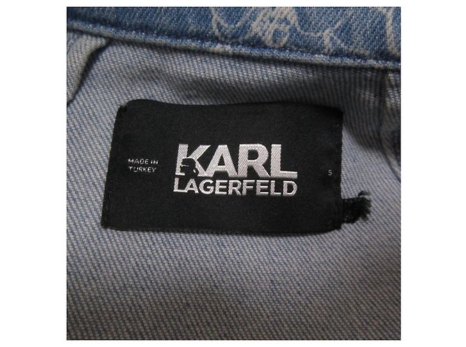 Autre Marque Chaqueta vaquera con estampado floral Karl Lagerfeld Azul - vista 9