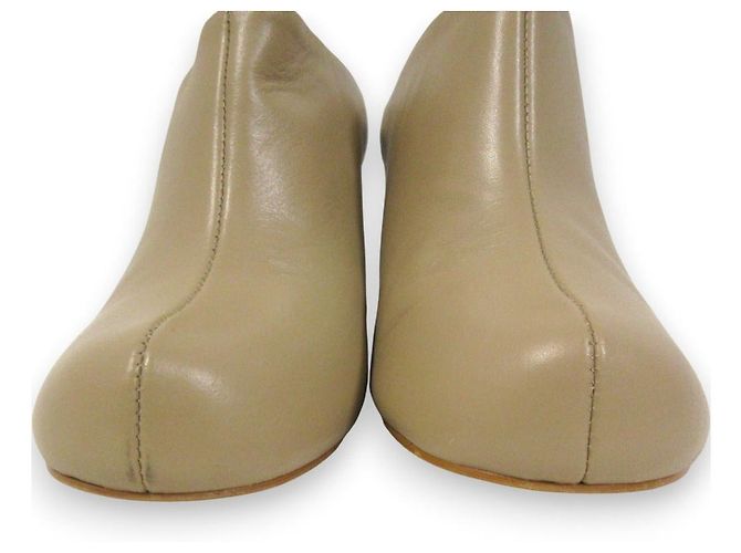 Autre Marque Sandali Sabot in Pelle REMME Beige - vista 7