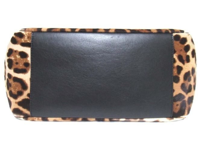 Dolce & Gabbana Borsa Tote in pelo di vitello leopardato Dolce&Gabbana Nero Beige - vista 3