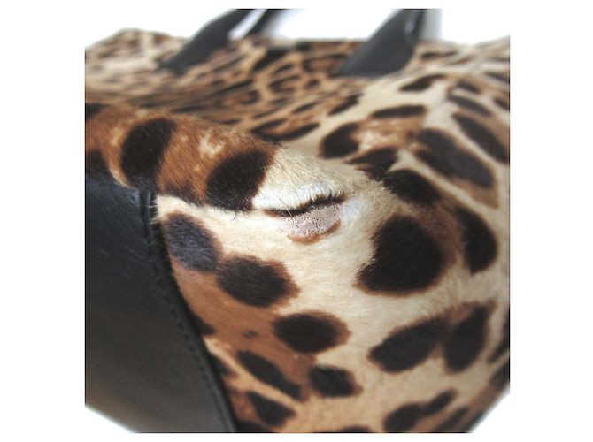 Dolce & Gabbana Borsa Tote in pelo di vitello leopardato Dolce&Gabbana Nero Beige - vista 6
