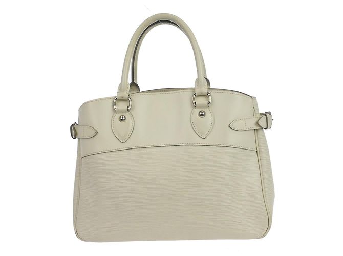 Tote Passy Louis Vuitton Epi Leather PM Bianco - vista 2