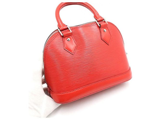 Louis Vuitton Borsa Tote e Borsa a Spalla Alma BB Rosso - vista 4