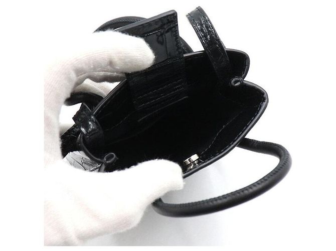 Balenciaga Borsa Tote e Borsa a Tracolla Mini Porta Telefono con Logo Nero - vista 5