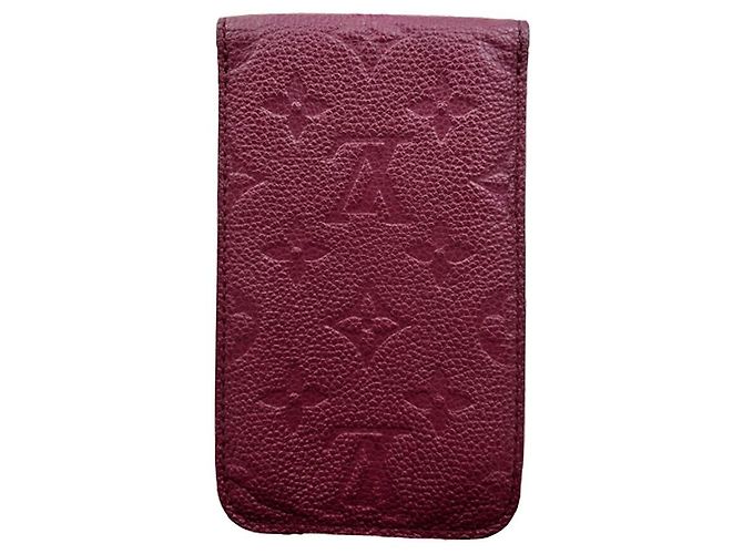 Louis Vuitton Custodia per Telefono Monogram Empreinte in Pelle Rosa - vista 2