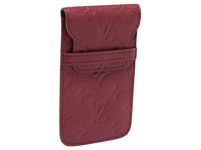 Louis Vuitton Custodia per Telefono Monogram Empreinte in Pelle Rosa - vista 5