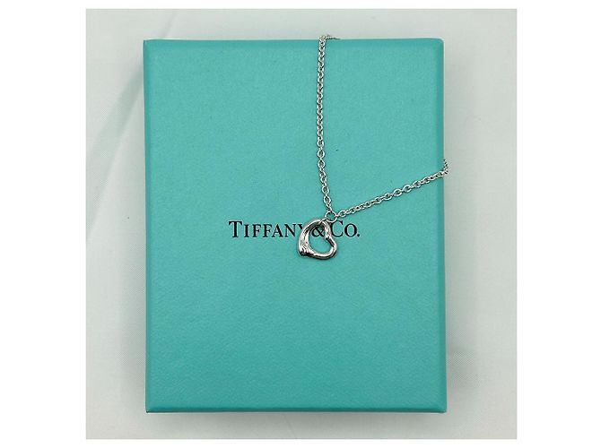 Tiffany & Co Bracciale Open Heart Elsa Peretti Blu - vista 2