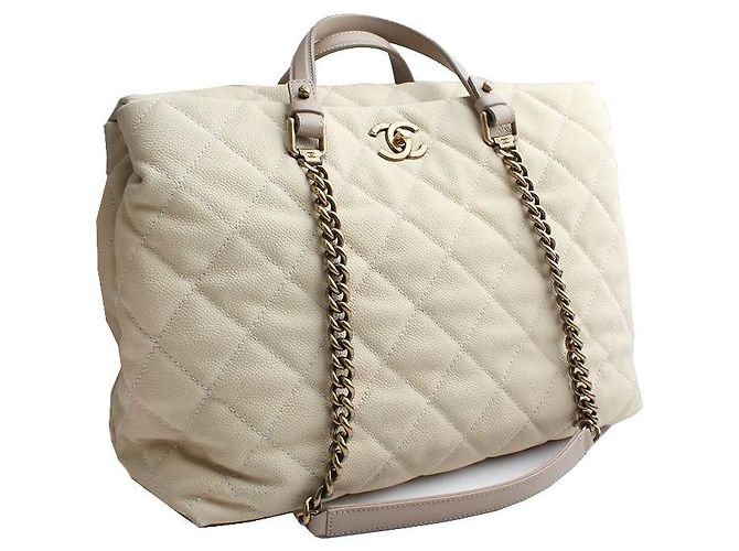 Chanel Beige Caviar Big Shoulder Bag Serie Mehrfarben - Ansicht 2