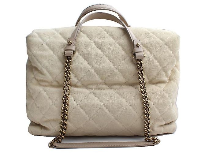 Chanel Beige Caviar Big Shoulder Bag Serie Mehrfarben - Ansicht 3