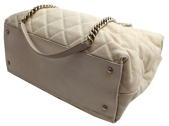 Chanel Beige Caviar Big Shoulder Bag Serie Mehrfarben - Ansicht 4