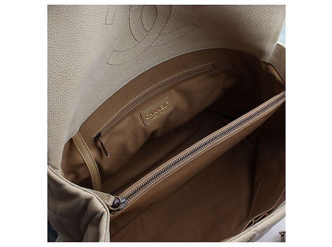 Chanel Beige Caviar Big Shoulder Bag Serie Mehrfarben - Ansicht 5