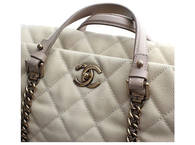 Chanel Beige Caviar Big Shoulder Bag Serie Mehrfarben - Ansicht 6