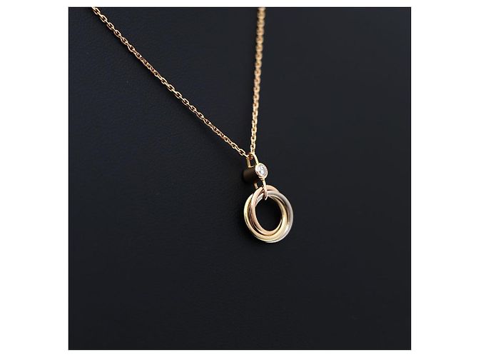 Cartier Collar Trinity Diamond Negro - vista 2