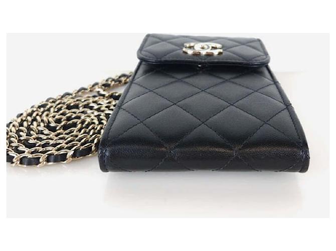 Chanel Borsa a tracolla porta telefono cc CC Nero - vista 5