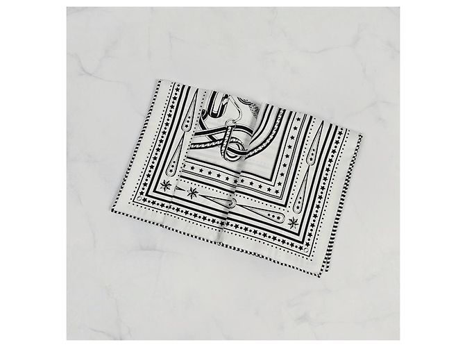 Hermès Sciarpa in seta da donna Grand Tralala Twilly Argento - vista 6