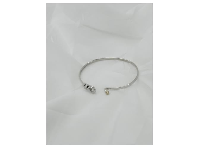 Tiffany & Co Bracciale rigido in argento con occhiello - vista 4