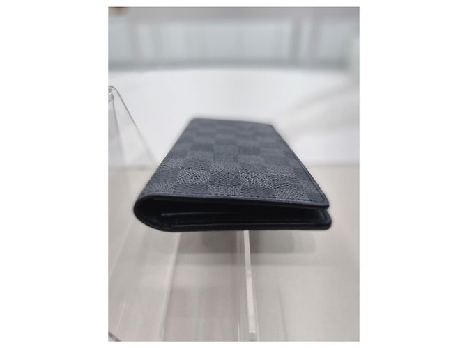 Louis Vuitton Long Wallet Damier Graphite Men's Wallet Black - view 15