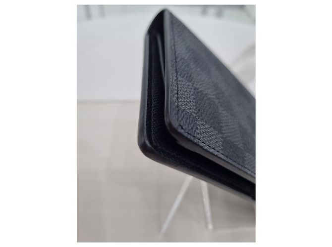 Louis Vuitton Long Wallet Damier Graphite Men's Wallet Black - view 18