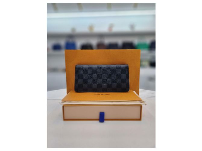 Louis Vuitton Long Wallet Damier Graphite Men's Wallet Black - view 9