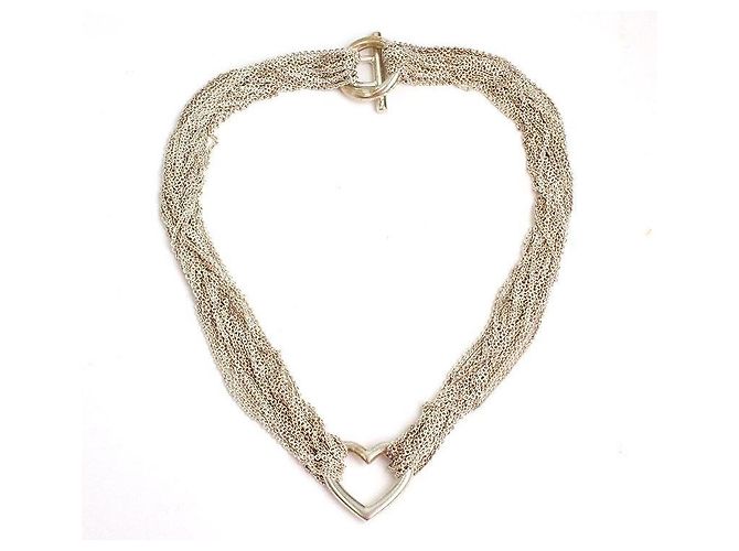 Tiffany & Co Collana con cuore in argento Nero - vista 2