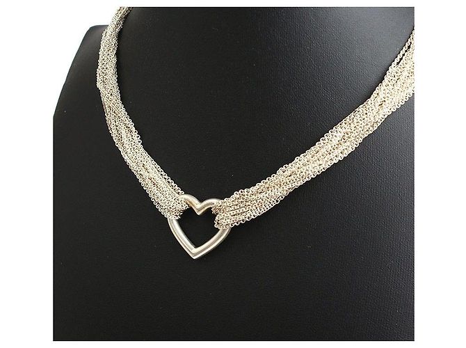Tiffany & Co Collana con cuore in argento Nero - vista 3