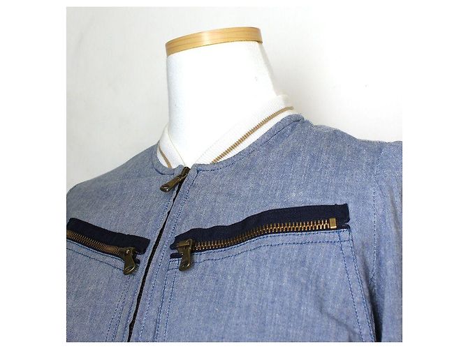 Dolce & Gabbana Chaqueta de algodón Dolce Gabbana Azul - vista 4