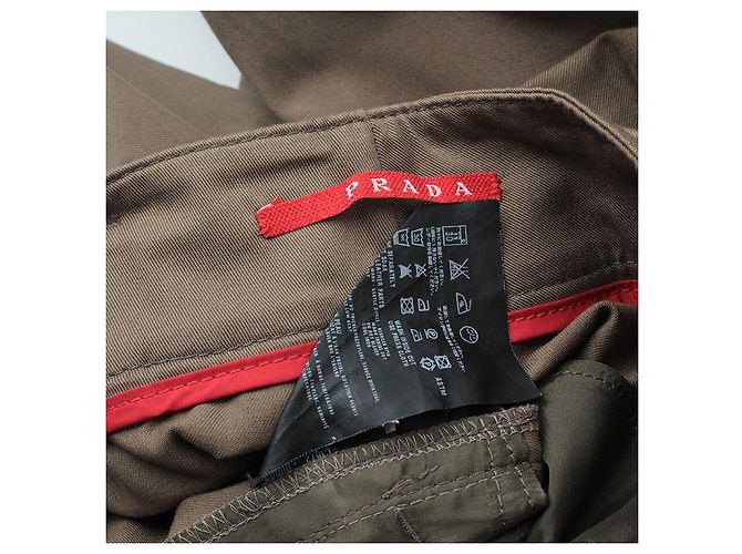 Prada Pantalones bermuda verde oliva - vista 3