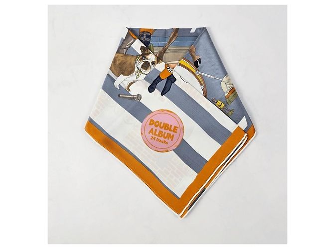 Hermès Il Nuovo Record Foulard in Seta Carre da Donna Marrone - vista 4