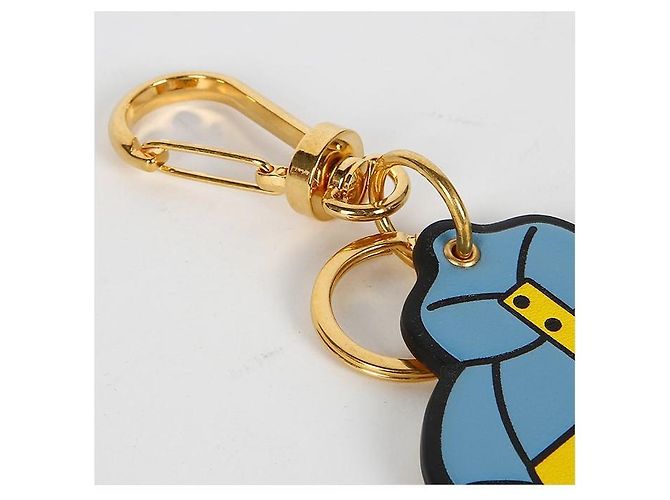 Moncler Logo Padding Keyring Yellow - view 3