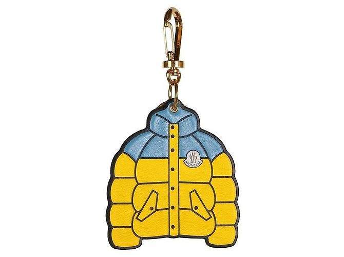 Moncler Logo Padding Keyring Yellow - view 8