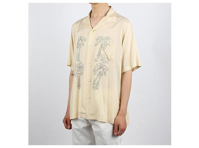 Céline Besticktes Hawaii-Kurzarmhemd Braun - Ansicht 3