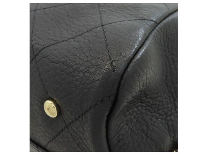 Borsa Tote Chanel Matelassé in pelle nera Nero - vista 21