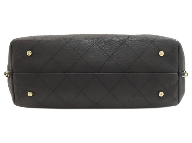 Borsa Tote Chanel Matelassé in pelle nera Nero - vista 4