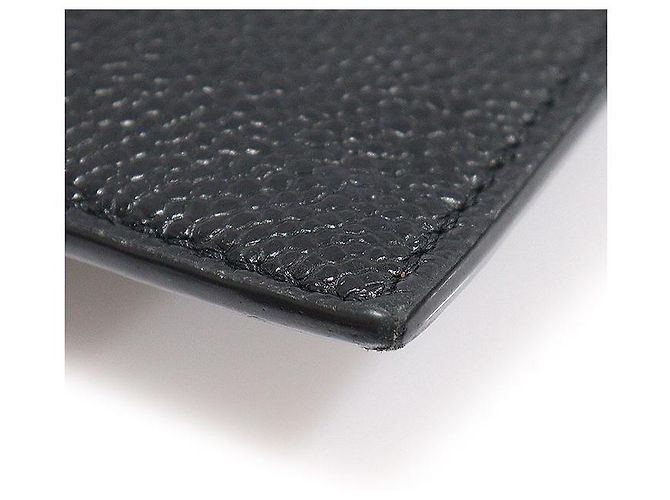 Thom Browne Clutch porta documenti medium in pelle martellata nera Nero - vista 6