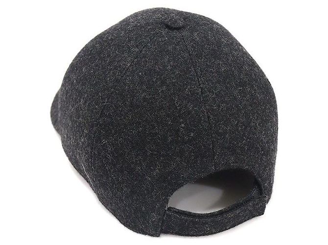 Prada Roden Baseball Cap aus Wolle in Anthrazitgrau Braun - Ansicht 5