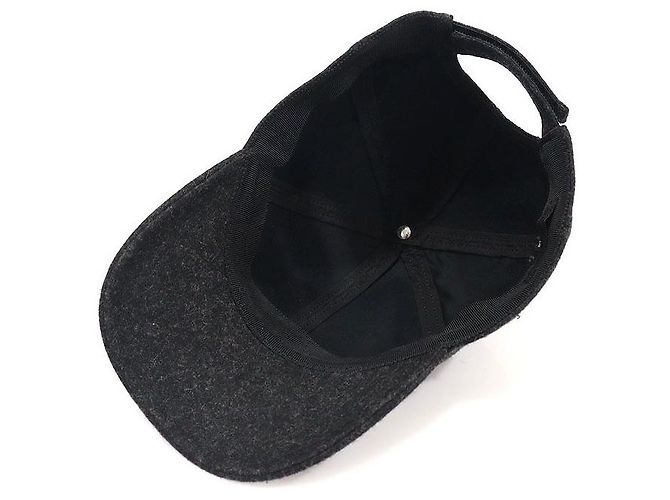 Prada Roden Baseball Cap aus Wolle in Anthrazitgrau Braun - Ansicht 6