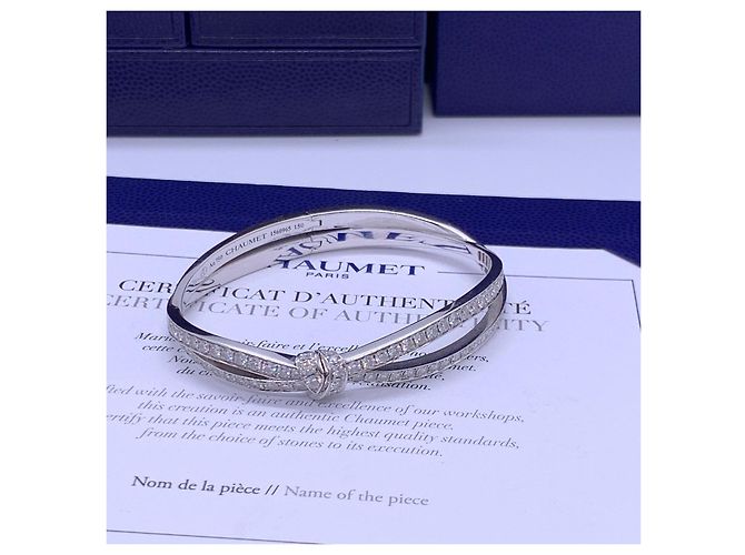 Bracciale Chaumet A Bond for Life in platino e diamanti Argento - vista 6