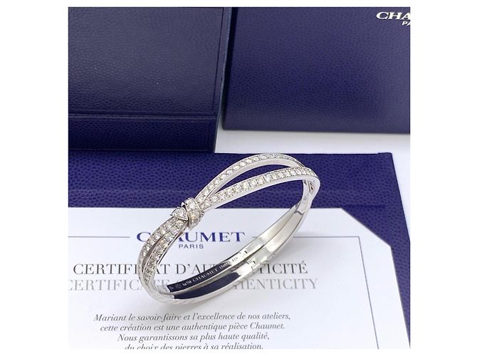 Bracciale Chaumet A Bond for Life in platino e diamanti Argento - vista 7