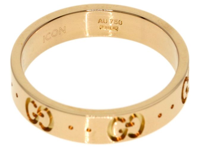 Anello Icon in oro rosa 18K Gucci - vista 4