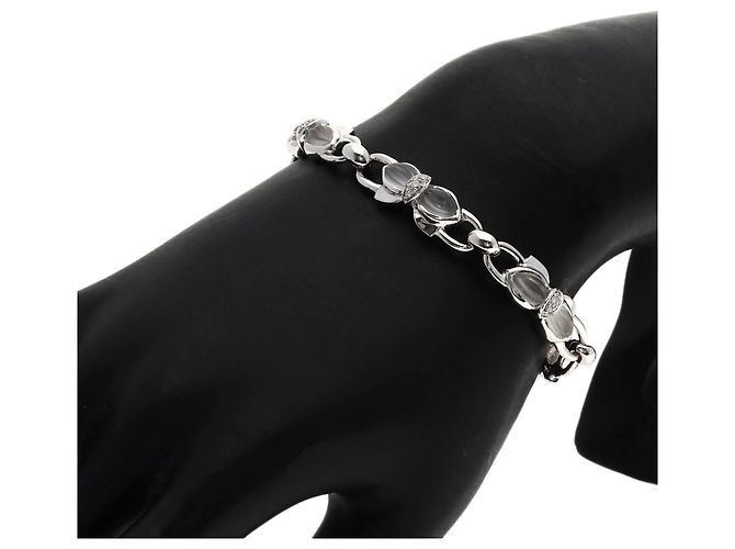 Bracciale Boucheron Ribbon Motif Quartz Diamond D'oro - vista 7
