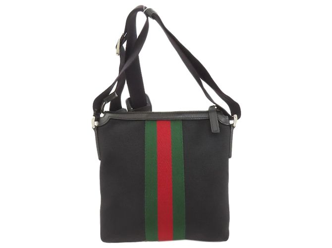Borsa a tracolla Gucci Sherry Line Nero - vista 2