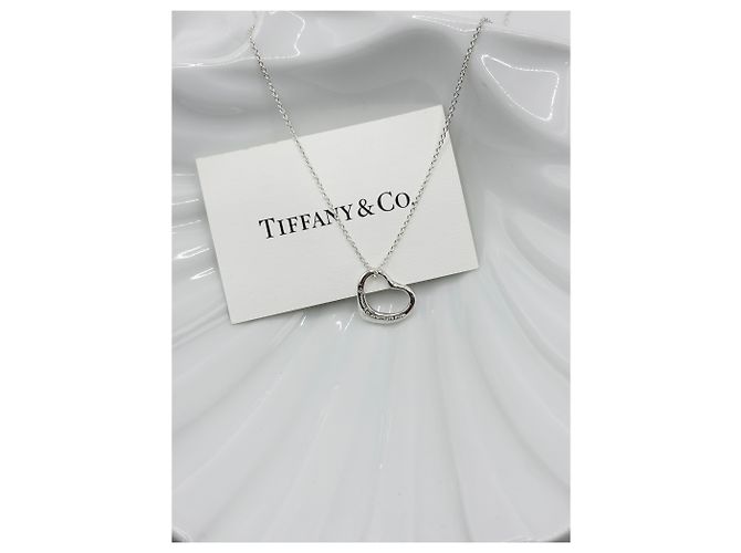 Tiffany & Co Collana Open Heart con Pendente in Argento - vista 7