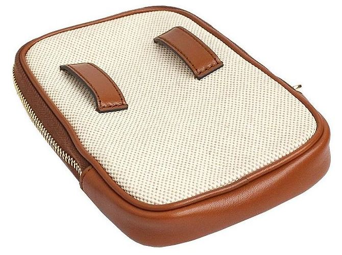 Gucci Borsa a tracolla Ophidia in tela a righe Marrone - vista 4