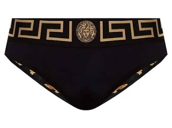 Versace Border Badehose Schwarz - Ansicht 4
