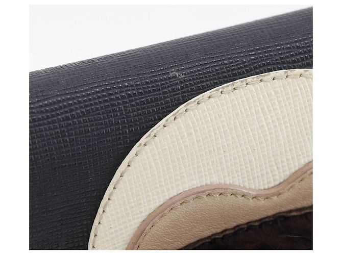 Borsa a tracolla in pelle nera Fendi Karl Lagerfeld Nero - vista 11