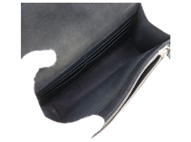 Borsa a tracolla in pelle nera Fendi Karl Lagerfeld Nero - vista 6